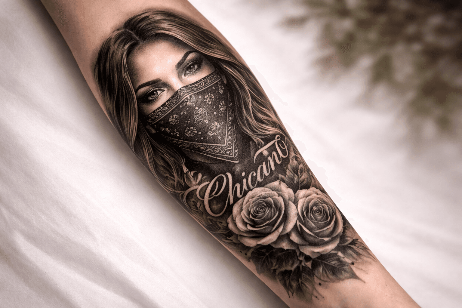 Tattoo Stil: Chicano (Black & Grey)